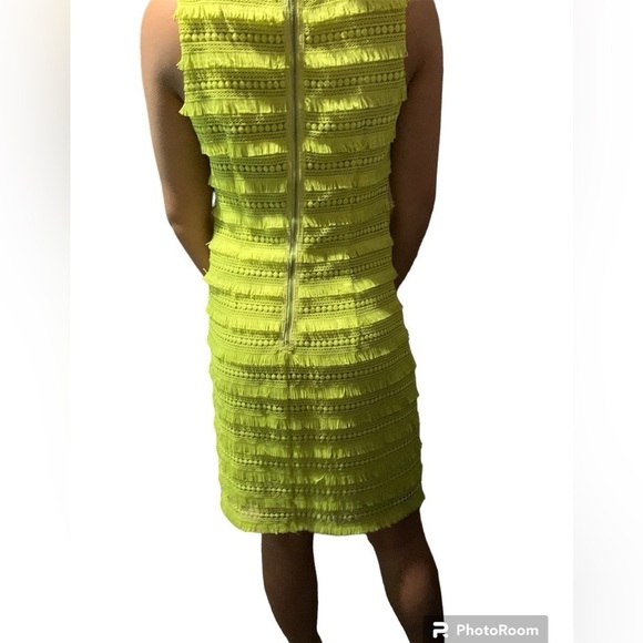 EUC J. Crew Fringe crochet dress size 4 woman’s small yellow - Picture 2 of 5